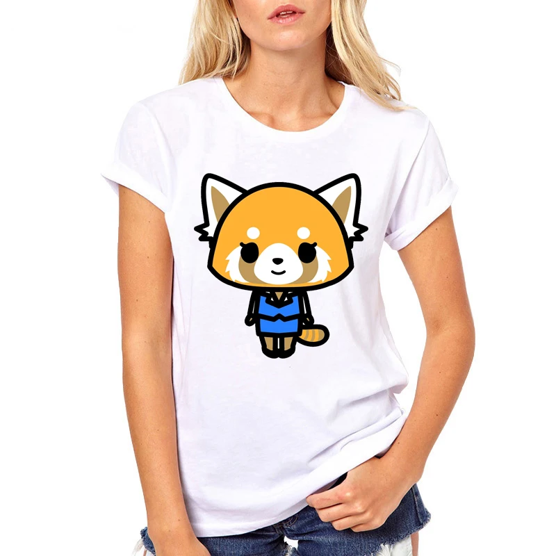 Aggretsuko Cartoon T Shirts for Women Summer Tops Female Causal T-shirt Clothing Short Sleeve Tee for Girls Gift
Aggretsuko Cartoon T Shirts for Women Summer Tops Female Causal T-shirt Clothing Short Sleeve Tee for Girls Gift