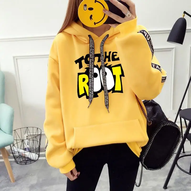 Winter Woman Fashion Hoody Sweatshirt Printed Harajuku Letter Pocket Drawstring Fleece Lady Hoodies Female Casual Pullover
Winter Woman Fashion Hoody Sweatshirt Printed Harajuku Letter Pocket Drawstring Fleece Lady Hoodies Female Casual Pullover