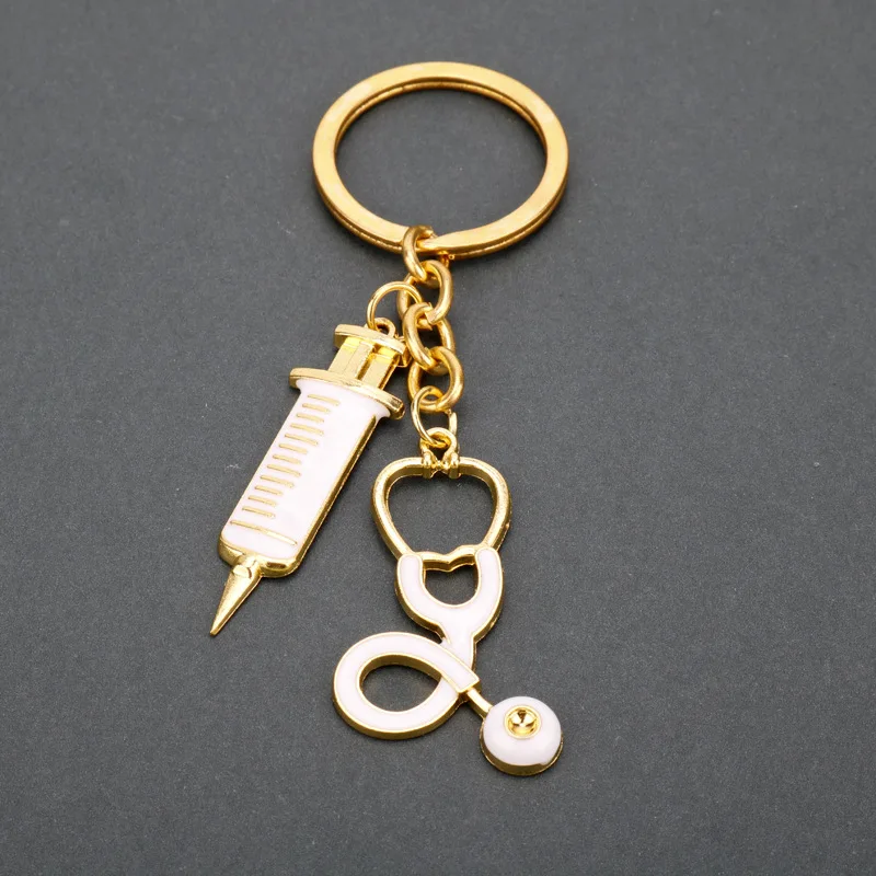 Doctor who Medical Stethoscope Syringe KeyChain Snake Chain Needle Metal Key Chains For Women Nurses Fashion Jewelry
Doctor who Medical Stethoscope Syringe KeyChain Snake Chain Needle Metal Key Chains For Women Nurses Fashion Jewelry