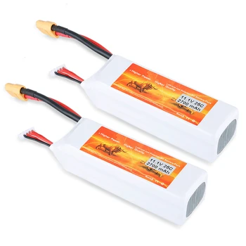 2X 3S 25C 11.1V 2700mAh XT60 Plug Lipo RC Battery for DJI Phantom RC Quadcopter White
2X 3S 25C 11.1V 2700mAh XT60 Plug Lipo RC Battery for DJI Phantom RC Quadcopter White