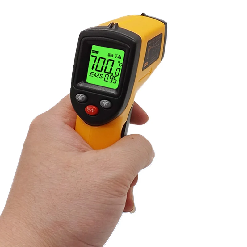 GM320 Non-contact Non-Contact Laser LCD IR Infrared Digital C/F Selection Surface Temperature Thermometer Pyrometer Imager HR
GM320 Non-contact Non-Contact Laser LCD IR Infrared Digital C/F Selection Surface Temperature Thermometer Pyrometer Imager HR