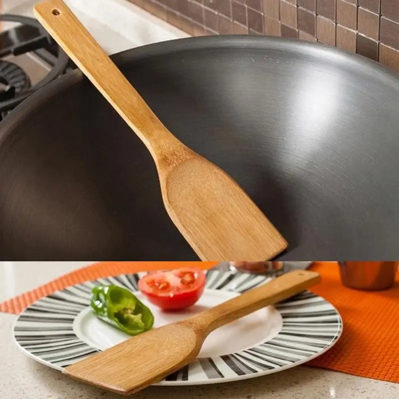 1PC Pancake Non Stick Pan Bamboo Spatula Pot Spatula Fried Steak Wooden Shovel Kitcken Cooking Props Supplies
1PC Pancake Non Stick Pan Bamboo Spatula Pot Spatula Fried Steak Wooden Shovel Kitcken Cooking Props Supplies