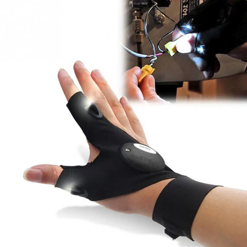 Outdoor Fishing Magic Strap Fingerless Gloves LED Glove Flashlight Torch Cover Survival Camping Tools Black Left/Right Hand#137
Outdoor Fishing Magic Strap Fingerless Gloves LED Glove Flashlight Torch Cover Survival Camping Tools Black Left/Right Hand#137