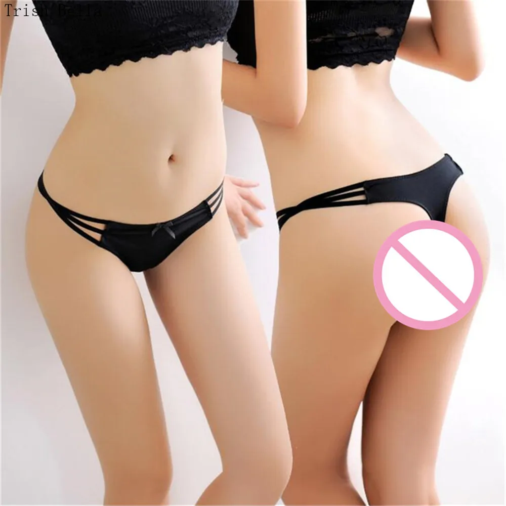 Trish Bella 2018 new Ice silk Solid color simple Hollow Bow Three bars sexy lingerie underwear women panties string tanga thong
Trish Bella 2018 new Ice silk Solid color simple Hollow Bow Three bars sexy lingerie underwear women panties string tanga thong