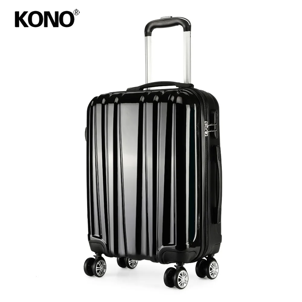 KONO 4 Wheels Spinner Luggage Hardside Suitcase Travel Hand Bag Carry-Ons Trolley Case Lightweight PC + ABS 20" Black K1993
KONO 4 Wheels Spinner Luggage Hardside Suitcase Travel Hand Bag Carry-Ons Trolley Case Lightweight PC + ABS 20" Black K1993
