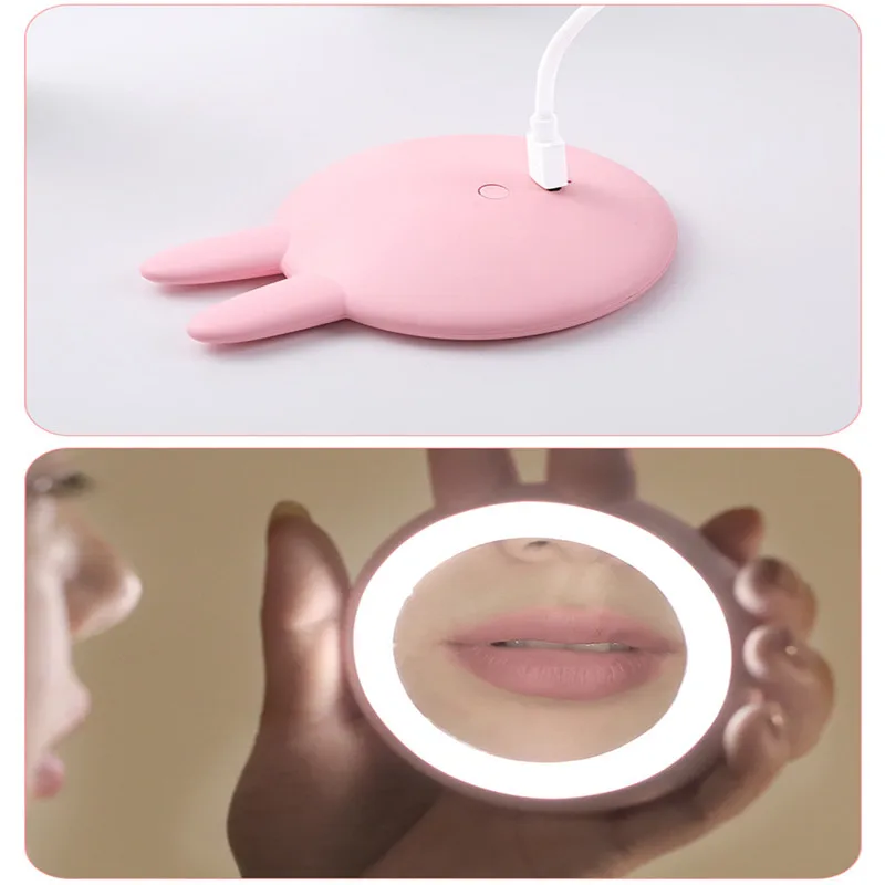 Lights LED Mini Makeup Mirror Magnify Hand Held Fold Small Portable Micro USB Connect Cable Battery Chargeable Cute Selfie Fill
Lights LED Mini Makeup Mirror Magnify Hand Held Fold Small Portable Micro USB Connect Cable Battery Chargeable Cute Selfie Fill