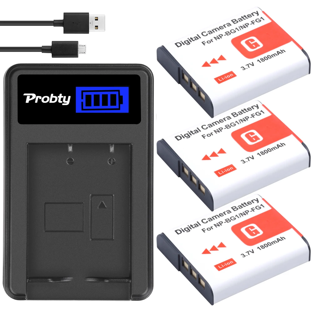 NP-BG1 1800mAh High Capacity Replace Battery&Charger for Sony DSC-N1 DSC-T20 DSC-H7 DSC-H9 DSC-H10 DSC-H20 DSC-H50 DSC-H55
NP-BG1 1800mAh High Capacity Replace Battery&Charger for Sony DSC-N1 DSC-T20 DSC-H7 DSC-H9 DSC-H10 DSC-H20 DSC-H50 DSC-H55