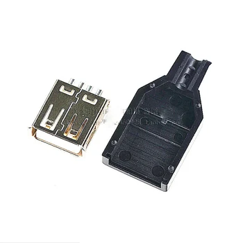 100pcs/lot USB Jack Card Cartridge Three-Piece USB Female Connector Type A Solder Wire with Plastic Housing
100pcs/lot USB Jack Card Cartridge Three-Piece USB Female Connector Type A Solder Wire with Plastic Housing