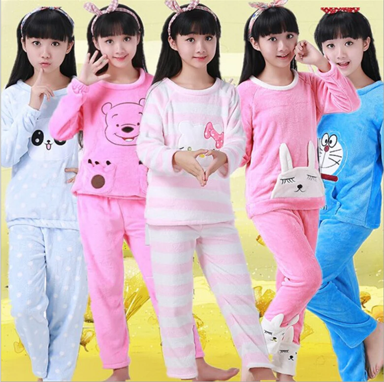Winter Children Fleece Pajamas Thicken Warm Flannel Sleepwear Girls Lounge Wear Coral Fleece Kids Pijamas Homewear Pyjama Sets R
Winter Children Fleece Pajamas Thicken Warm Flannel Sleepwear Girls Lounge Wear Coral Fleece Kids Pijamas Homewear Pyjama Sets R