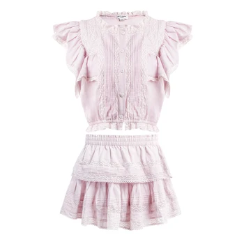 High-end Runway Designer Dress 2020 Women Elegant Purple Ruffles Lace Patchwork Cotton Dress Two Piece Dress
High-end Runway Designer Dress 2020 Women Elegant Purple Ruffles Lace Patchwork Cotton Dress Two Piece Dress