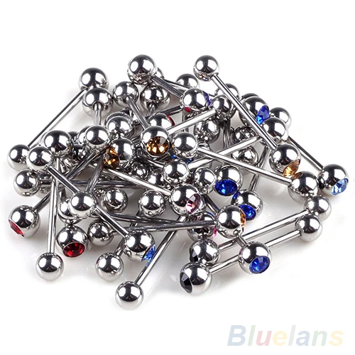 10Pcs Stainless Steel Lots Mixed Logo Ball Tongue Bars Rings Barbell Piercing 1QD7
10Pcs Stainless Steel Lots Mixed Logo Ball Tongue Bars Rings Barbell Piercing 1QD7