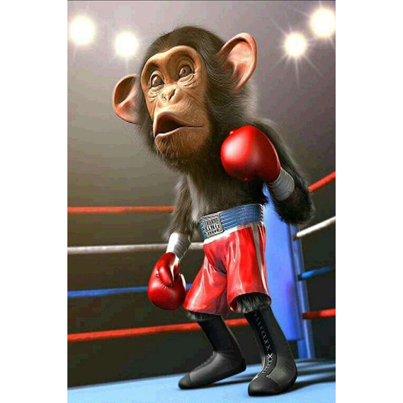 Full Square Boxing Monkey Diamond Painting Cross Stitch Wall Art Decor DIY 5D Diamond Mosaic Picture of Rhinestones
Full Square Boxing Monkey Diamond Painting Cross Stitch Wall Art Decor DIY 5D Diamond Mosaic Picture of Rhinestones