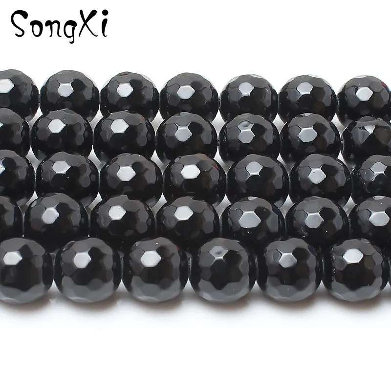 Natural Stone Faceted Black Agates Round Loose Beads For Jewelry Making 15inch 4 6 8 10 12MM DIY Necklace Bracelet Jewellery
Natural Stone Faceted Black Agates Round Loose Beads For Jewelry Making 15inch 4 6 8 10 12MM DIY Necklace Bracelet Jewellery