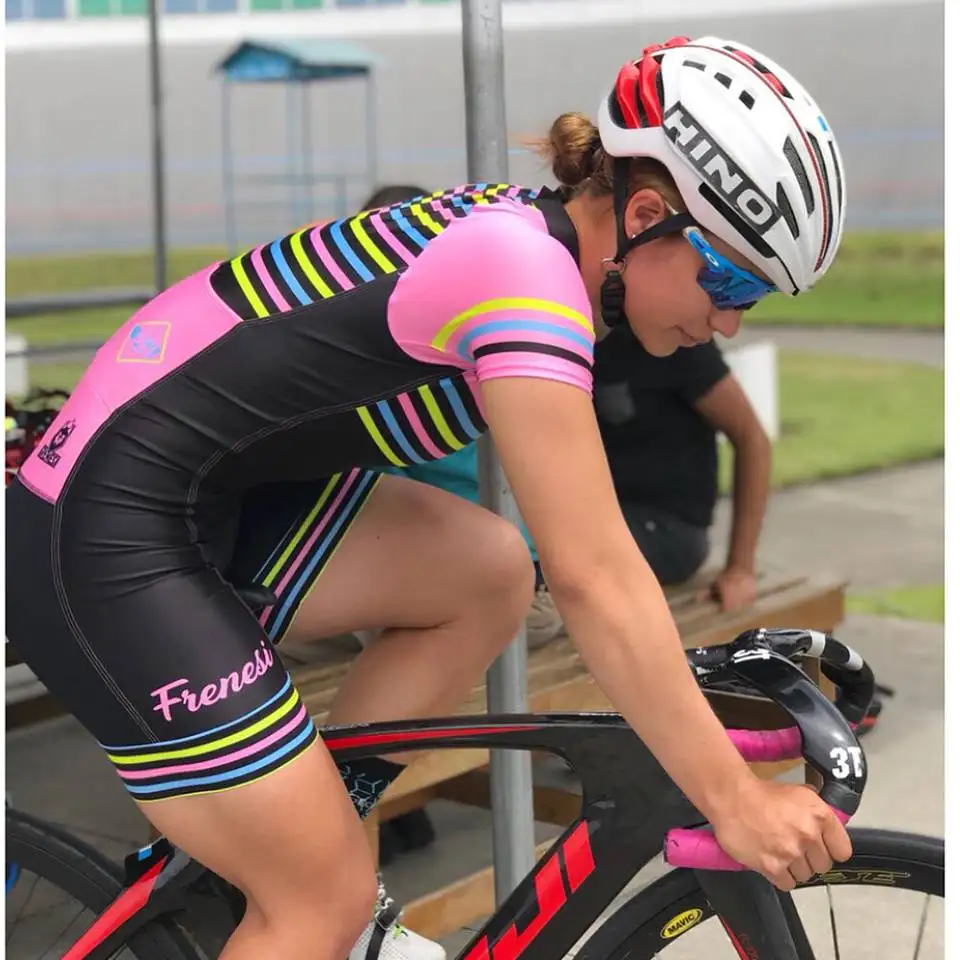 2019 Pro Team Triathlon Suit Women's mtb Cycling Jersey Skinsuit Jumpsuit Maillot Cycling Ropa ciclismo set pink gel pad
2019 Pro Team Triathlon Suit Women's mtb Cycling Jersey Skinsuit Jumpsuit Maillot Cycling Ropa ciclismo set pink gel pad
