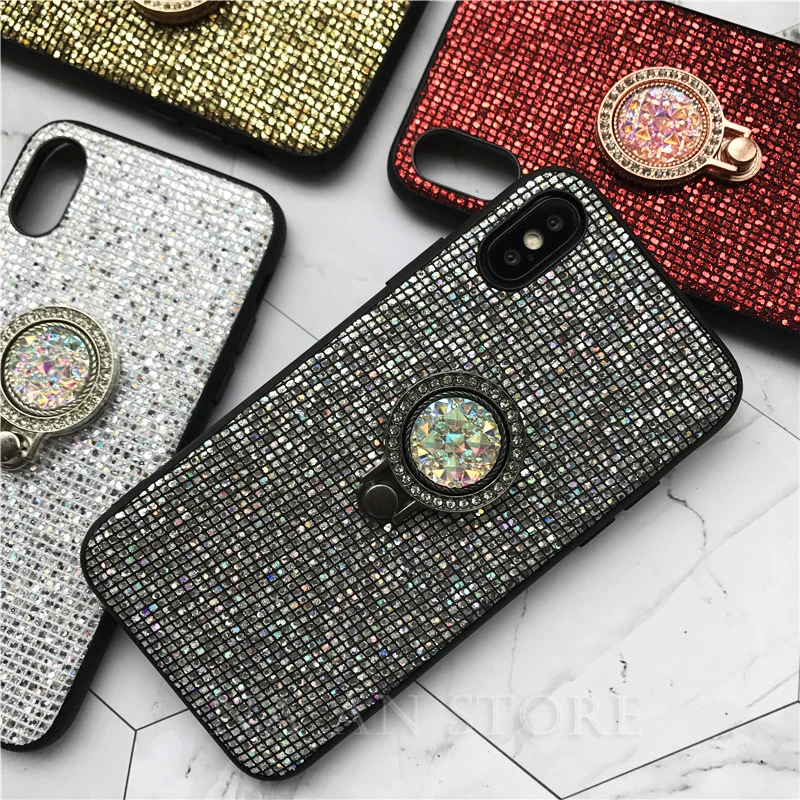 Glitter Bling Soft Phone Case For iphone 6 6s 7 8 Plus Luxury Back Cover With Finger Ring For iPhone X XR XS Max Coque Back Case
Glitter Bling Soft Phone Case For iphone 6 6s 7 8 Plus Luxury Back Cover With Finger Ring For iPhone X XR XS Max Coque Back Case