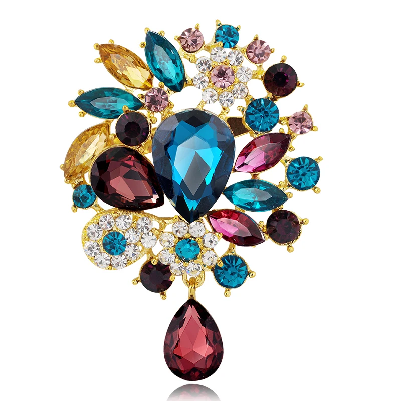 Fashion new Flower Brooches buttons for Women's Dress Match Brooches with Rhinestones Wholesale wedding Brooches Elegant
Fashion new Flower Brooches buttons for Women's Dress Match Brooches with Rhinestones Wholesale wedding Brooches Elegant