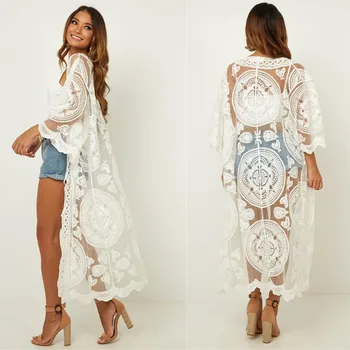 Swim Cover Up For Women Dresses Summer 2019 Beach Pareo Bikinis Female New Pure Lace Mesh Shirt Solid Polyester Sierra Surfer
Swim Cover Up For Women Dresses Summer 2019 Beach Pareo Bikinis Female New Pure Lace Mesh Shirt Solid Polyester Sierra Surfer