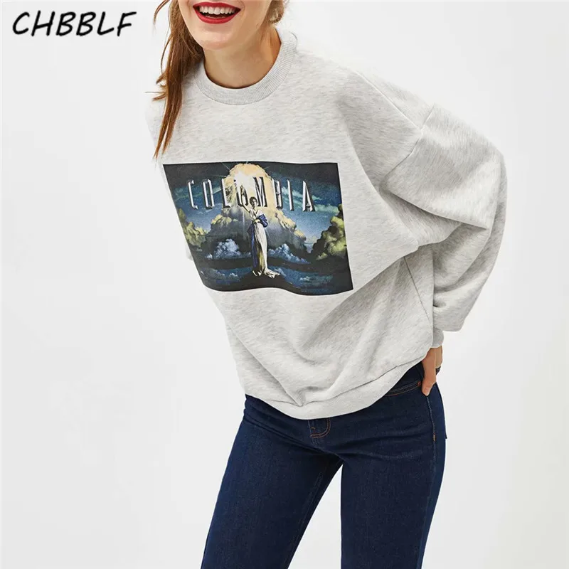 CHBBLF women cartoon print sweatshirts casual grey pullovers female casual chic tops XSZ1904
CHBBLF women cartoon print sweatshirts casual grey pullovers female casual chic tops XSZ1904