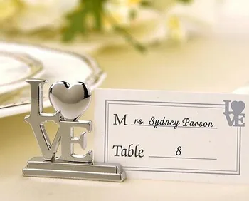 Fashionable Design !! Silver Stainless Steel "LOVE" Style Table Wedding Place Card Holders
Fashionable Design !! Silver Stainless Steel "LOVE" Style Table Wedding Place Card Holders