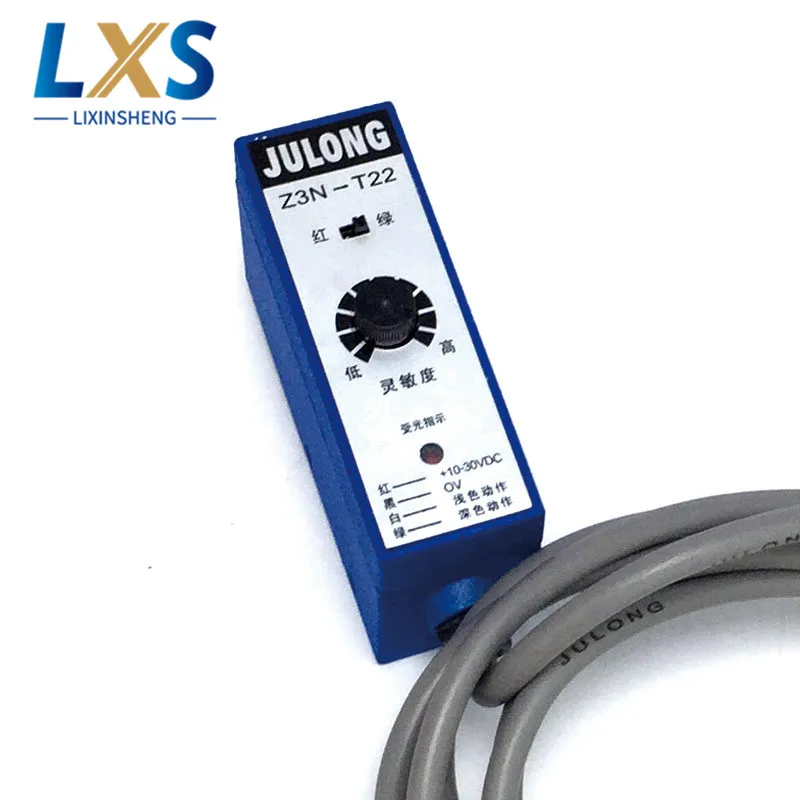 JULONG Z3N Series Photoelectric Sensor Z3N-T22 Color Eye Mark Sensor/Color Code Tracking Photocell Sensor
JULONG Z3N Series Photoelectric Sensor Z3N-T22 Color Eye Mark Sensor/Color Code Tracking Photocell Sensor