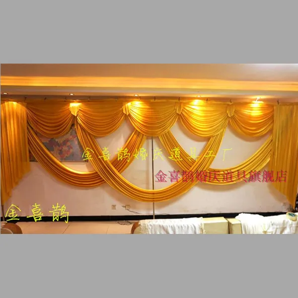 Luxury and elegant 6 meter long wedding swags for wedding backdrop drapery event party decoration
Luxury and elegant 6 meter long wedding swags for wedding backdrop drapery event party decoration