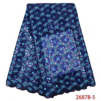 Latest African Lace Fabric 2019 High Quality Royal Blue French Lace Double Organza Lace Fabric For Party Dress 5yards GD2687B-5
Latest African Lace Fabric 2019 High Quality Royal Blue French Lace Double Organza Lace Fabric For Party Dress 5yards GD2687B-5