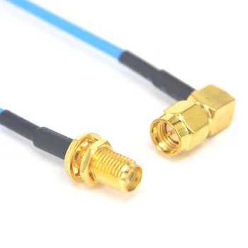 5 pcs/lot SMA Plug Right Angle to SMA Female Bulkhead Straight connector Extension Pigtail Cable Blue RG316 40cm
5 pcs/lot SMA Plug Right Angle to SMA Female Bulkhead Straight connector Extension Pigtail Cable Blue RG316 40cm