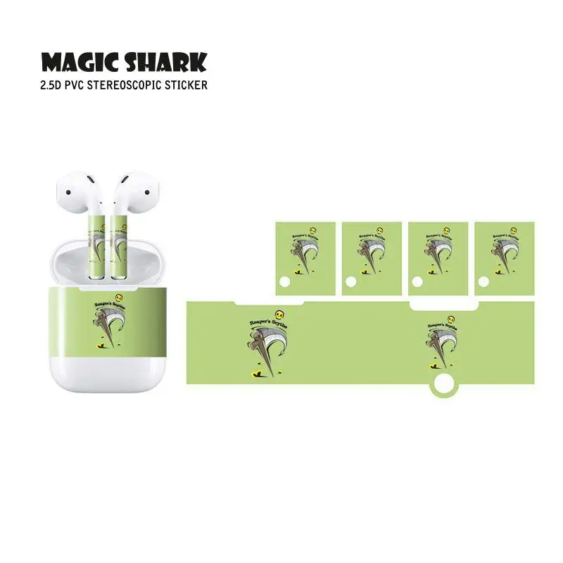Magic Shark Zombie Ghost Skin Film Skin Sticker Case Cover for Air Pods Apple AirPod Wireless Earphone
Magic Shark Zombie Ghost Skin Film Skin Sticker Case Cover for Air Pods Apple AirPod Wireless Earphone