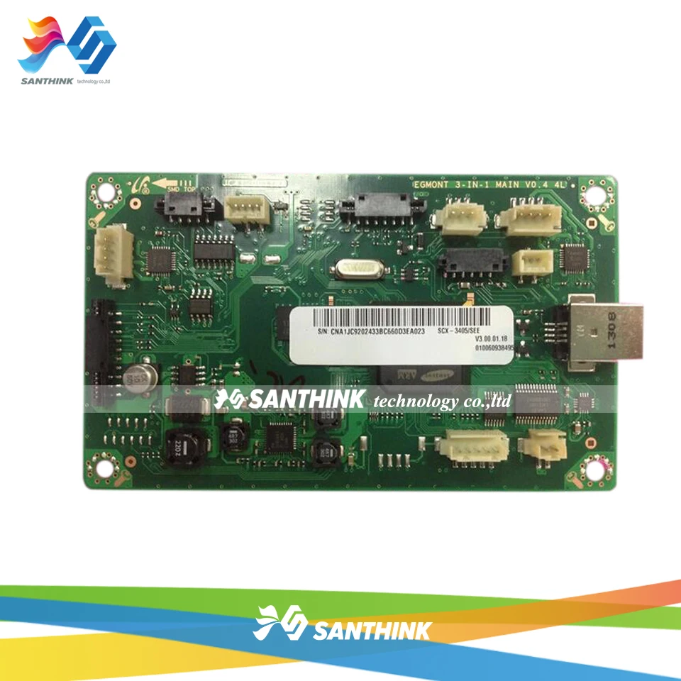 100% тестовая материнская плата для Samsung SCX 3405 3405W SCX3405W SCX3405 форматирования в