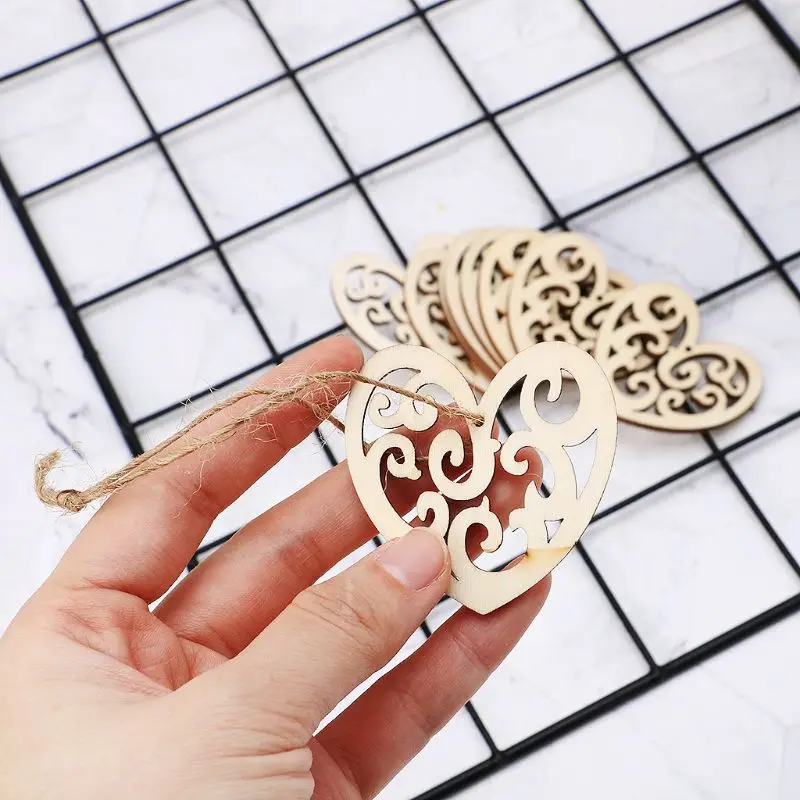 10pcs Laser Cut Wood Heart Embellishment Wooden Shape Craft Wedding Decor 
10pcs Laser Cut Wood Heart Embellishment Wooden Shape Craft Wedding Decor