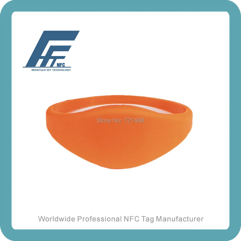 100pcs NFC Silicone Wristband Tag NTAG213 Orange Silicone Wristband Fits Female adults Dia65mm
100pcs NFC Silicone Wristband Tag NTAG213 Orange Silicone Wristband Fits Female adults Dia65mm