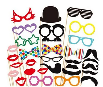 (31pcs/pack,5packs/lot) Creative Photo Booth Props,Lip,Hat,Glass, Party Favor Stick Card Party Masks Photobooth props
(31pcs/pack,5packs/lot) Creative Photo Booth Props,Lip,Hat,Glass, Party Favor Stick Card Party Masks Photobooth props
