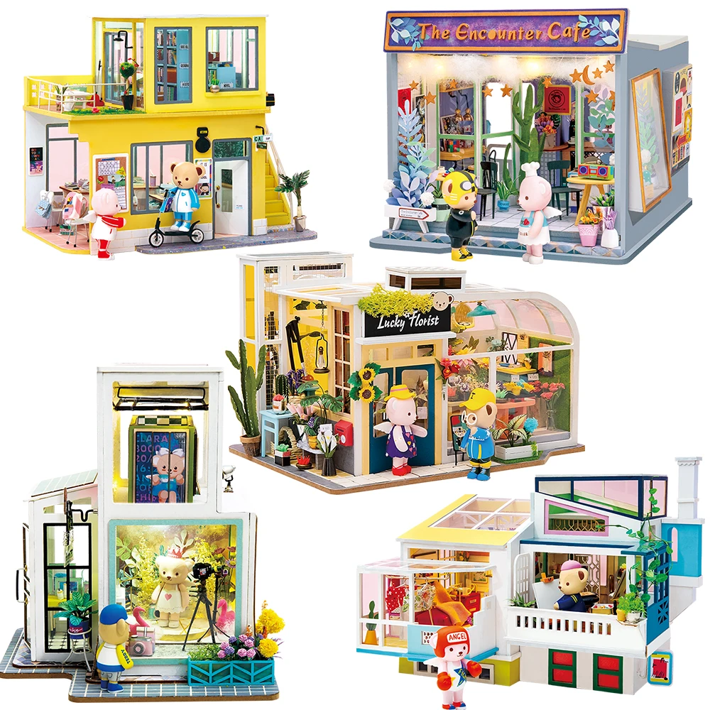 Robotime DIY Teddy Dollhouse Miniature Wooden Doll House with Furnitures Model Building Kits Handmade Toys for Drop Shipping
Robotime DIY Teddy Dollhouse Miniature Wooden Doll House with Furnitures Model Building Kits Handmade Toys for Drop Shipping