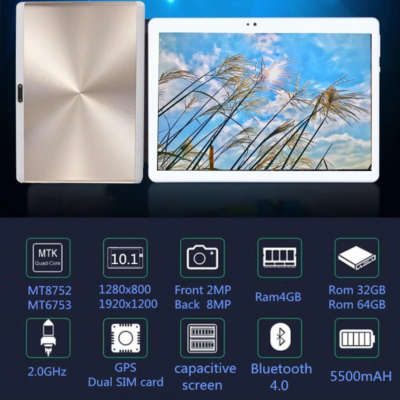 Free Shipping Original 10.1' 3G 4G Phone WIFI tablet PC 8 Octa Core RAM 4GB ROM 32G 64G MT6753 1920*1200 IPS metal tablets pcs
Free Shipping Original 10.1' 3G 4G Phone WIFI tablet PC 8 Octa Core RAM 4GB ROM 32G 64G MT6753 1920*1200 IPS metal tablets pcs