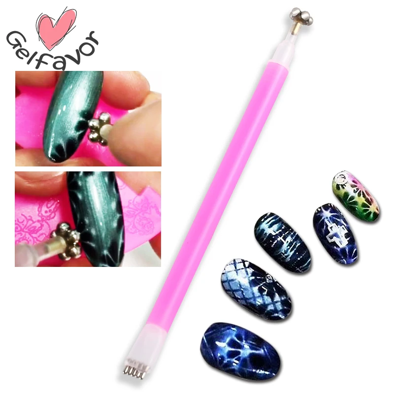 Gelfavor 1PCS UV Flower Cat Eye Magnet Double Head Nail Painting Professional Gel Polish Nail Art Painting Magic Pen
Gelfavor 1PCS UV Flower Cat Eye Magnet Double Head Nail Painting Professional Gel Polish Nail Art Painting Magic Pen