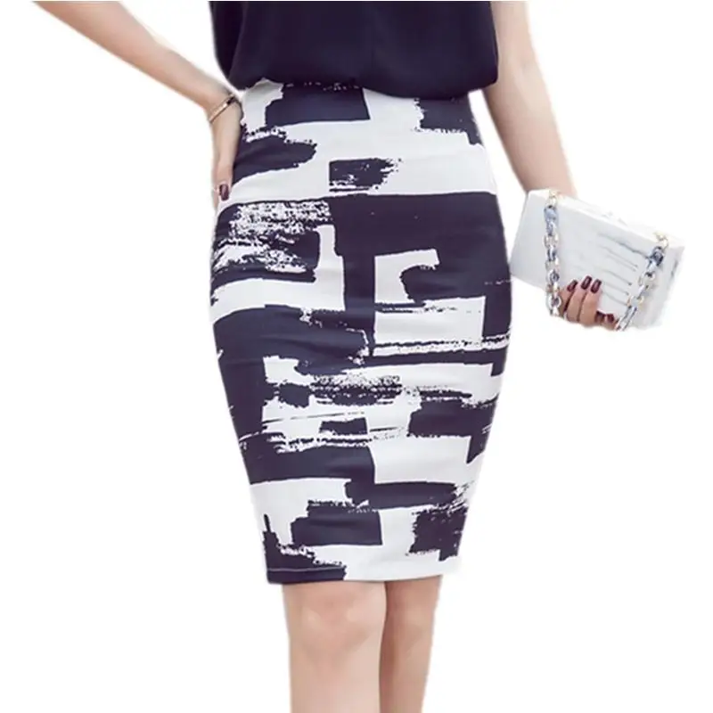 SEXMKL Women Skirt Summer 2019 Elegant Sexy High Waist Skirt Vintage Office Saias Feminina Formal Print Pencil Skirt Plus Size
SEXMKL Women Skirt Summer 2019 Elegant Sexy High Waist Skirt Vintage Office Saias Feminina Formal Print Pencil Skirt Plus Size