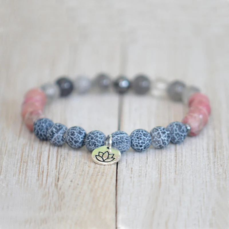8mm Rhodonite Grey Quartzs Weathering A-gate Stack Bracelet Women Lovely Lotus OM Pink Beaded Bracelet Jewelry Women
8mm Rhodonite Grey Quartzs Weathering A-gate Stack Bracelet Women Lovely Lotus OM Pink Beaded Bracelet Jewelry Women