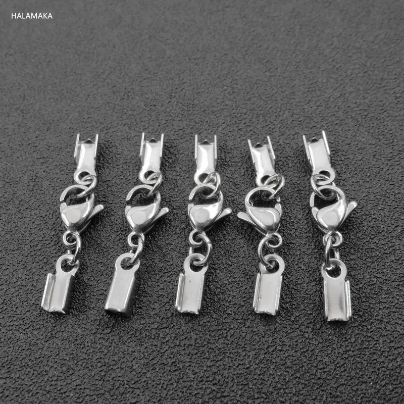 Silver Color Stainless Steel Rectangle Cord End Crimp Caps With Lobster Clasp DIY Jewelry Necklace Bracelet Lead and nickle free
Silver Color Stainless Steel Rectangle Cord End Crimp Caps With Lobster Clasp DIY Jewelry Necklace Bracelet Lead and nickle free