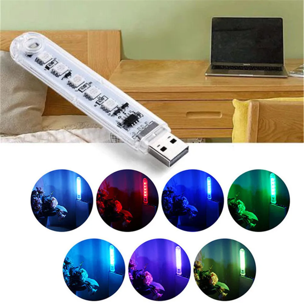 5pcs/Lot Portable Mini USB Led night Lights Smart SMD5050 Novelty Lamps Colorful RGB led,9 Color Modes for bedroom,Party
5pcs/Lot Portable Mini USB Led night Lights Smart SMD5050 Novelty Lamps Colorful RGB led,9 Color Modes for bedroom,Party