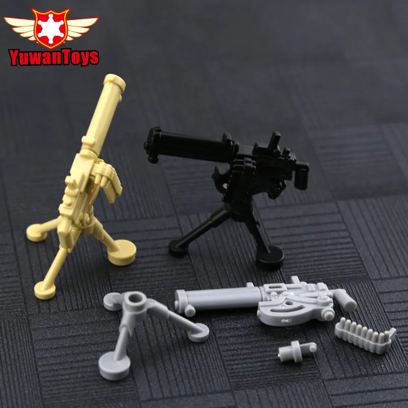 25Pcs WW2 Army Weapons Bricks Gatling M2 Mortar Bazooka Building Block Accessories Heavy Machine Gun Model Toy for Children
25Pcs WW2 Army Weapons Bricks Gatling M2 Mortar Bazooka Building Block Accessories Heavy Machine Gun Model Toy for Children