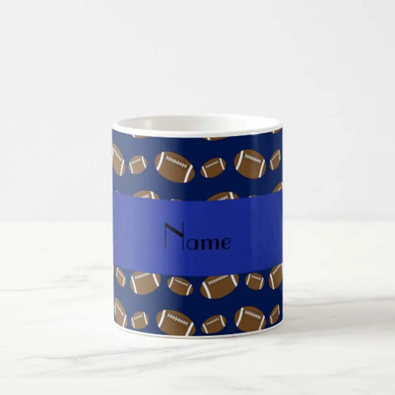 Personalized name Tea Cup navy blue footballs coffee mug 11 OZ Funny and Unique Gift for Friends and Children
Personalized name Tea Cup navy blue footballs coffee mug 11 OZ Funny and Unique Gift for Friends and Children