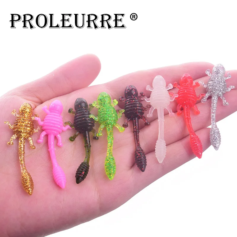 Proleurre 10 pcs/lot Larva Soft Lures 50mm Artificial Lure Fishing Worm Silicone Bass Pike Minnow Swim bait Jigging Plastic Bait
Proleurre 10 pcs/lot Larva Soft Lures 50mm Artificial Lure Fishing Worm Silicone Bass Pike Minnow Swim bait Jigging Plastic Bait