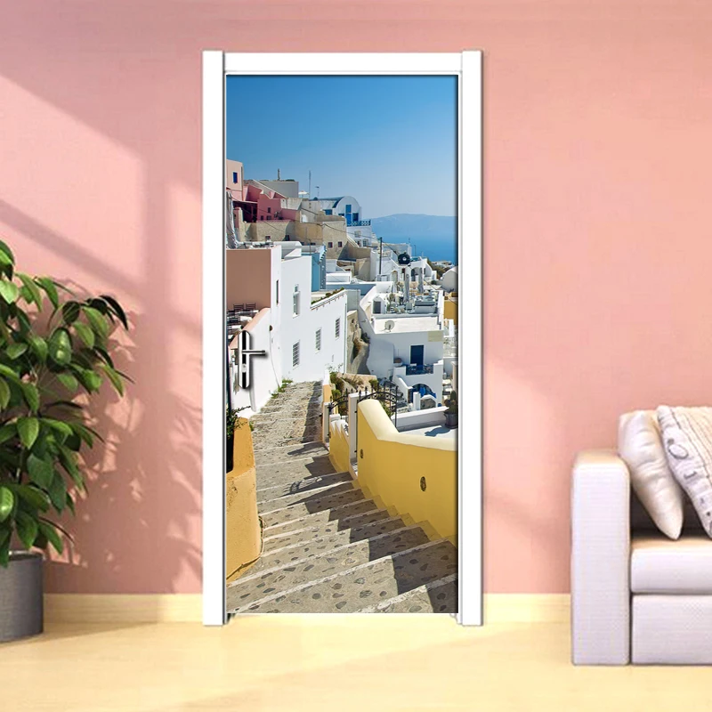 Living Room Bedroom Door Mural Sticker European City Landscape Ladder PVC Waterproof Self-adhesive Door Decoration 3D Wallpaper
Living Room Bedroom Door Mural Sticker European City Landscape Ladder PVC Waterproof Self-adhesive Door Decoration 3D Wallpaper