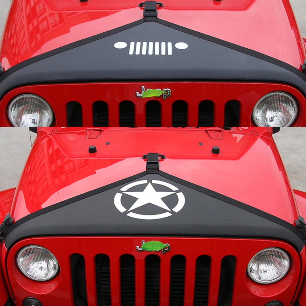 New Bolaxin Car Styling Bra Cover Engine Bonnet Guard Bra Engine Hood Black Canvas T-Style Mask with Logo for Jeep Wrangler JK
New Bolaxin Car Styling Bra Cover Engine Bonnet Guard Bra Engine Hood Black Canvas T-Style Mask with Logo for Jeep Wrangler JK