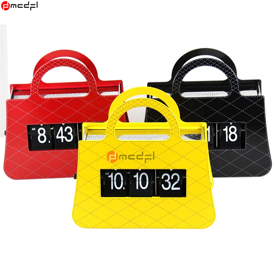 Home Decor Vintage Auto Flip Clock Handbag Digital Table Clock Flip Down Table Watch Novelty Decoracao Para Casa
Home Decor Vintage Auto Flip Clock Handbag Digital Table Clock Flip Down Table Watch Novelty Decoracao Para Casa