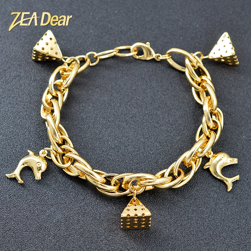 ZEADear Jewelry Fashion Charm Bracelet For Women Hand Chain Link Chain Hot Selling Bracelet For Wedding Dolphin Jewelry Findings
ZEADear Jewelry Fashion Charm Bracelet For Women Hand Chain Link Chain Hot Selling Bracelet For Wedding Dolphin Jewelry Findings
