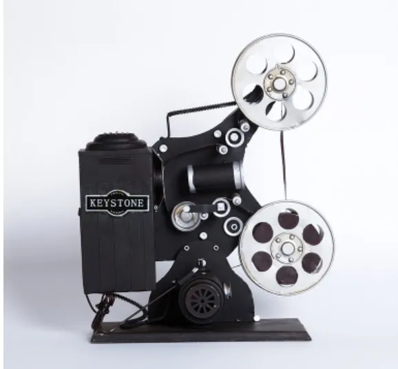 American style old-fashioned movie projector model display props creative old souvenirs Wrought iron home Crafts Arts
American style old-fashioned movie projector model display props creative old souvenirs Wrought iron home Crafts Arts