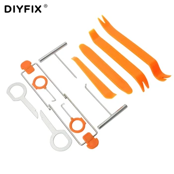 DIYFIX 12Pcs Car Repair Tool Set Plastic Car Radio Door Clip Panel Trim Dash Roof Audio Removal Installer Pry Hand Tool Kit
DIYFIX 12Pcs Car Repair Tool Set Plastic Car Radio Door Clip Panel Trim Dash Roof Audio Removal Installer Pry Hand Tool Kit