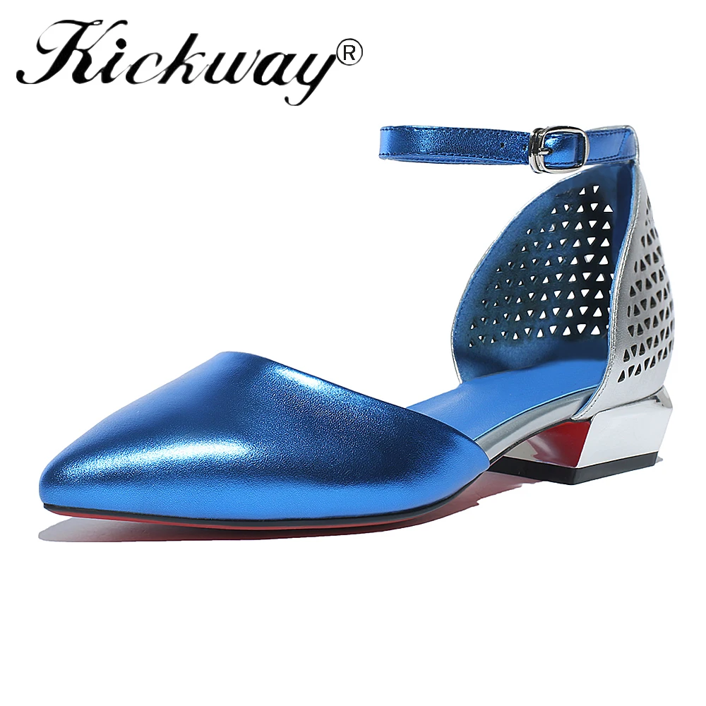 Kickway Women Sandals Med Heel Sandals Pointed Toe Real Leather Quality Women Summer shoes office Lady casual sandals Plus Sizes 
Kickway Women Sandals Med Heel Sandals Pointed Toe Real Leather Quality Women Summer shoes office Lady casual sandals Plus Sizes