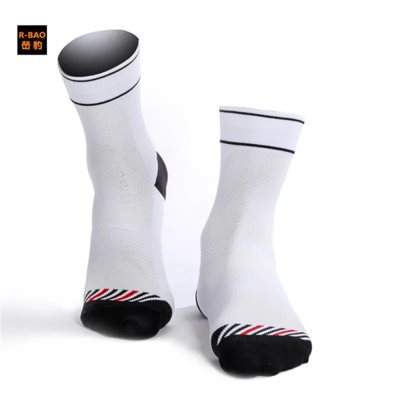 Image R bao 6 Color Women and Men Winter Cycling Running Compression Socks Outdoor Sports Knee high Thicken High Elasticity Socks